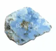457 Ct Natural Sky-Blue Opal Certified Australia Uncut Rough Loose Gemstone 4JUC