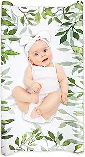 Diaper Changing Pad Cover, Soft Breathable Fabric Baby Stretchy Changing Table Pad Cover, Jersey Knit Changing Table Sheets for Boys and Girls, Leaves