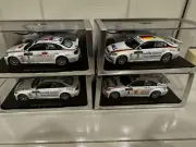 Set Of 4 Bmw 320Si N 1 Wtcc 2007 Spark 1/43 Minicar