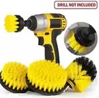Grout Power Scrubber Cleaning Drill Brush Tub Cleaner Combo Tool Attachment Kit