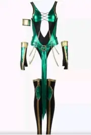 Jade Cosplay Costumes Ninja Uniform Game Mortal Kombat Role Play Women's Medium