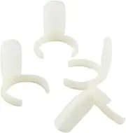 Healeved Nail Art Exercise Board 100pcs Plastic Ring Display Plate Nail Polish Display Wheel