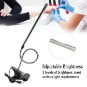 Portable USB LED Clip Table Lamp Adjustable Desk Light For Tattoo/Manicure/M WPD