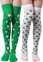 [hohololo] St. Patrick's Day Socks Lucky Irish SOCKS Funny Shamrock socks