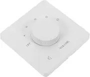 iplusmile Volume Control Switch Sound Tone Switch Audio Source Selector Switch Sound Tone Knob Amplifier Selector Switch Speaker Switching Unit Passive Volumes Controller Plastic White