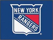 (90cm X 110cm , Blue) - Fan Mats NHL New York Rangers All-Star Mats