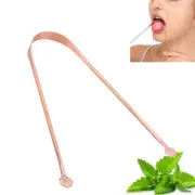 Copper Tongue Scraper U Type Cleaner Scraper Dental Oral Care Hygiene C-UU