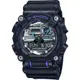 ∣聊聊可議∣CASIO 卡西歐 G-SHOCK 工業風金屬光雙顯計時手錶-黑X銀 GA-900AS-1A