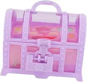 Kisangel 1Set Makeup Kit for Pretend Play Cosmetic Box Princess Jewelry Makeup Engaging Beauty Play for Ages Fun Accessories Included