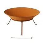70cm Fire Pit Rustic Iron Bowl Outdoor Grillz