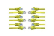 6x Cruxtec 0.3m CAT6 RJ45 Network Lead Cable LAN Ethernet Internet CAT 6 Cord YL