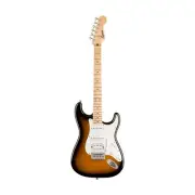 Squier FSR Sonic Stratocaster HSS Electric Guitar w/White Pickguard, Sunburst