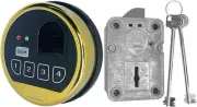 Fingerprint Biometric Gun Safe Lock Keypad Lock Left Swingbolt With 2 Keys