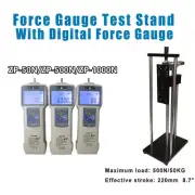 Force Gauge Push Pull Meter W/ Force Gauge Test Stand Spiral Rack Tool Digital