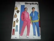 Simplicity Pattern 9379 Unisex Oversized Knit Hoodies, Pants and Tees XS~XXL Unc