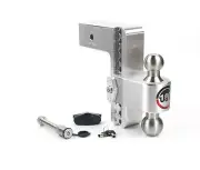 Weigh Safe 3" 180 Degree Class V 8" Drop Hitch Receiver, 21K; LTB8-3-KA