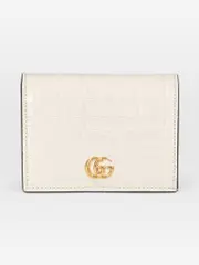 Beige Crocodile Leather Wallet