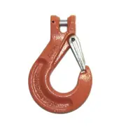 1/2" Cartec Clevis Sling Chain Hook w/ Snap Spring Latch Forged 15,000 lbs Crane