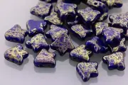 30pcs * NEW * Czech Glass 2-hole Bell FLOWER / Tulip Beads - Flat 2-hole Beads