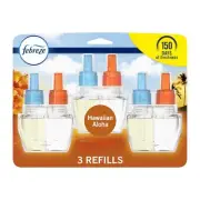 Febreze Fade Defy Plug Air Freshener Hawaiian Aloha Scent 3 Refills 2.61 Oz