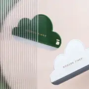 Silicone Cloud Glass Wiper Scraper Window Cleaning Brush Kitchen Bathroom Glass