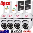 Security Camera System Outdoor Home Wifi Night Vision Cam 1080P HD Wireless*