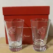 Novelty Baccarat Ebisu Beer Glass Tumbler Pair 2-Custom Box