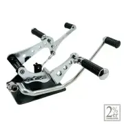 Drilled mid-high step kit for SR400/500 Chrome