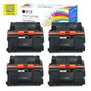 4PK CF281X 81X Black Toner For HP CF281X 81X LaserJet M605n M605dn M606dn M606X