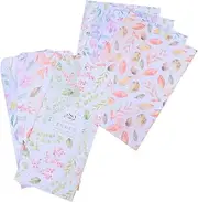 Ciieeo 4sets Floral Writing Paper and Envelope Beautiful Designs for Letter Writing Smooth Premium Quality Stationery for Personal Notes and Blessings
