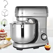 Stand Mixer for Baking, Powerful 2000W Kitchen Mixer, Stainless Steel 10L Bowl and Beater with Handle, 6 Speed ​​Control, Suitable for Baking Cakes, Eggs, Cream Food Mixer