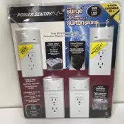 Power Sentry Wall Plate Surge Protector 4 pack Easy 3 Step Installation