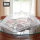 【日本霜山】易開收可折疊防蠅餐桌飯菜罩(3-5人家庭適用)