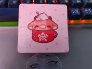 Christmas Reindeer Dessert Snowflake Festive Kawaii Chibi Sticker Holographic