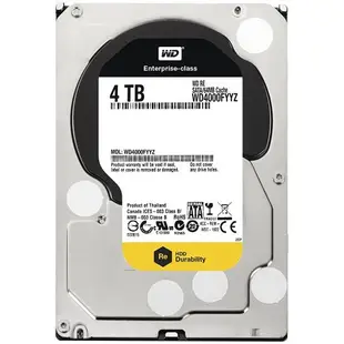 WD 金標 4TB 企業級 3.5吋 SATA硬碟 (WD4000FYYZ)