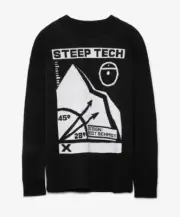 $400 The North Face Black Label Steep Tech Wool Crewneck Sweater Size LARGE RARE