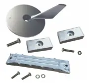 Zinc Anode Kit fits Honda BF Engines w/ Hardware US Military Grade Zinc NEW