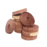2x Pack of 6 Cedar Fresh Cedar Hanger Rings protect clothing from mould &others