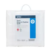 Duck Down and Feather Quilt - Queen Bed, White