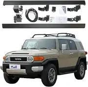 MOMOAU Plug-N-Play Electric Running Boards with LED Lights Compatible with 2002-2020 Toyota FJ Cruiser | Automatic Retractable Power Steps, 600LB Capacity, Anti-Slip Surface, Vehicle-Specific Fit