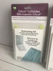 RETIRED Cricut Cuttables EMBOSSING KIT + SHEETS Create Your Own Custom