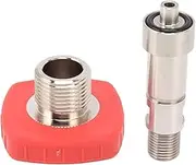 Red Square G5/8 to 1/4 Bspp Stainless Steel CO2 Tank Connector, Sturdy and, Easy to Install, for Replacement of Broken or Damaged Connectors