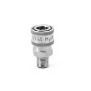 Veloci | MTM Hydro 1/4" Male NPT Stainless Quick Coupler