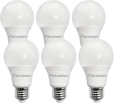 E27 LED Light Bulb E27 Warm White 3000K A60 9W (60 Watt Equivalent) 820LM