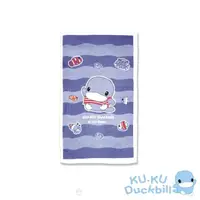 在飛比找momo購物網優惠-【KU.KU. 酷咕鴨】兒童長浴巾(藍/粉)