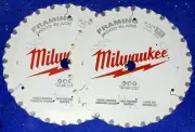 Lot of 2 Milwaukee 7-1/4 24T Framing Circular Saw Blades 48-41-0720