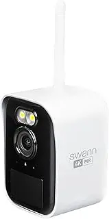 [Swann] MaxRanger Mini 4K Wi-Fi NVR Home Security System Add-on Camera,Solar Powered,Long Range Wireless Outdoor Cameras, Person,Vehicle,Motion Detection,Colour Night Vision,Wire Free,No Monthly Fee
