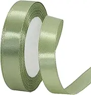 15mm Sage Green Ribbon for Gift Wrapping 22M， Double Sided Satin Ribbon Christmas Ribbion Gift Wrapping, Fabric Ribbon for Presents Bouquets Cake Wedding Decor