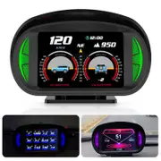 OZNALA OBD2+GPS HUD Gauge Head Up Display Car Digital Odometer Alarm Boost Water Temp