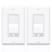 2-20PK Dimmer Light Switch 3 Way & Single Pole for LED,CFL,Incandescent,Halogen